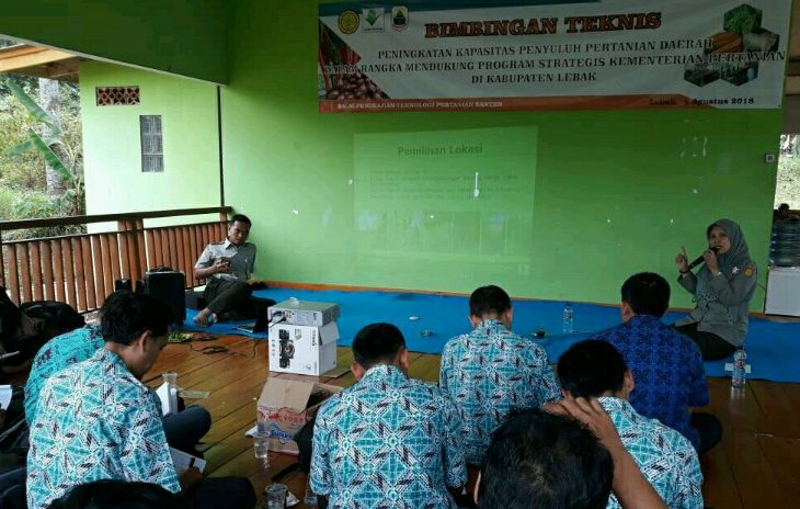 BPTP Banten Tingkatkan Kapasitas Penyuluh Daerah Kab. Lebak Melalui Bimtek