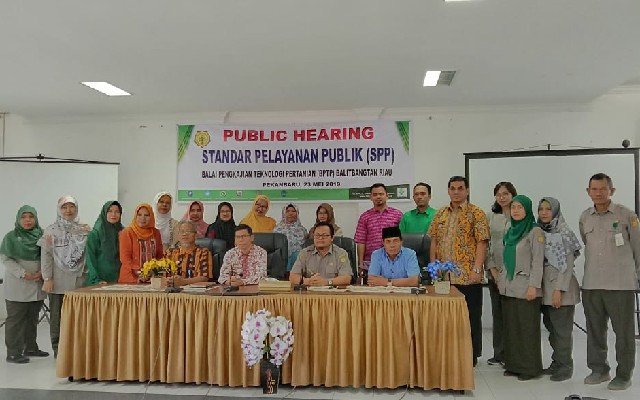 Tingkatkan Pelayanan, BPTP Riau Gelar Public Hearing