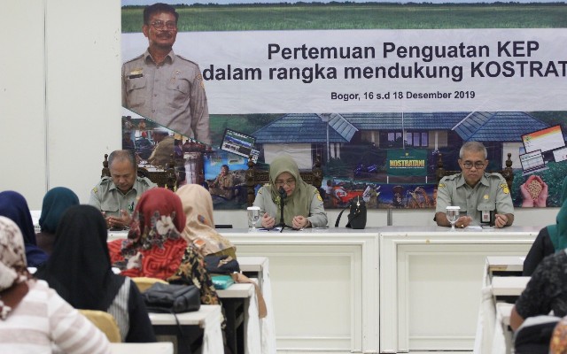Foto: Kegiatan Pertemuan Penguatan KEP dalam rangka mendukung Kostratani di Bogor.