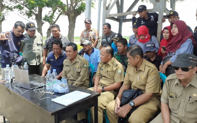 Foto: Teleconference Launching AWR di Kandanghaur, Indramayu.