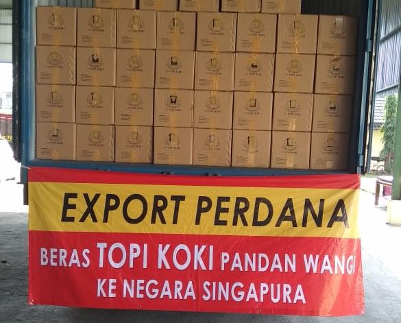 Foto : Beras Pandan Wangi yang Siap di Ekspor ke Singapura
