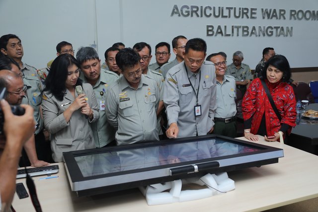 Di War Room Agriculture, Mentan Syahrul Menyapa Unit Kerjanya di Seluruh Indonesia