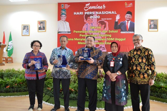 Foto : Kepala Badan Ketahanan Pangan (BKP), Agung Hendriadi Saat Menjadi Pembicara di Hari Pers Nasional