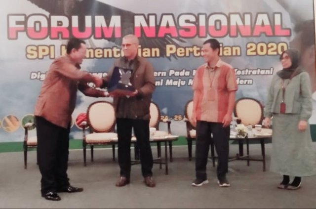 Foto : Kegiatan Forum Nasional SPI Kementan 2020 di Surabaya Yang Dihadiri Inspektur Investigasi Dari Inspektorat Jenderal Kementan Sotarduga Hutabarat.