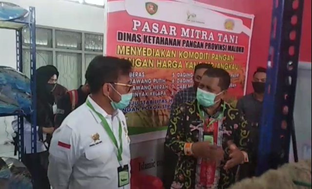 Kunjungi Pasar Mitra Tani Maluku, Mentan SYL Jamin Pasokan Pangan Aman