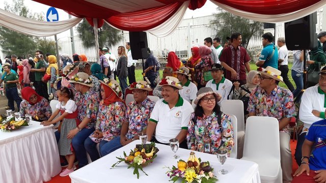 Foto : Direktur Jenderal Hortikultura Kementerian Pertanian, Prihasto Setyanto Menghadiri Kegiatan Festival Bunga dan Buah Nusantara (FBBN) dan Ekspo Agro Inovasi IPB 2019
