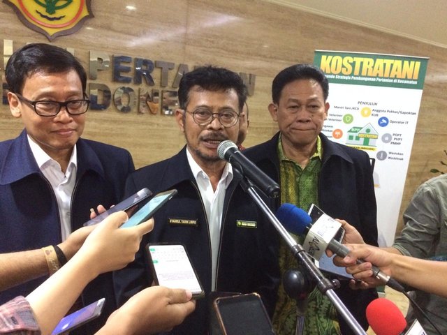 Foto : Menteri Pertanian, Syahrul Yasin Limpo Pada Launching Kostratani