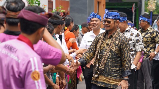 Foto: Mentan Syahrul dalam Pertemuan dan Tatap Muka dengan para Penyuluh dan Petani di Kabupaten Karangasem.