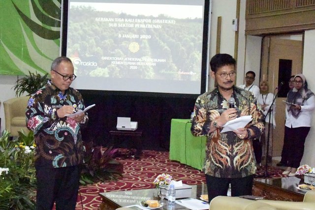 Mentan Syahrul dan Pelaku Usaha Bertekad Pacu Produksi dan Ekspor Pertanian Tiga Kali Lipat