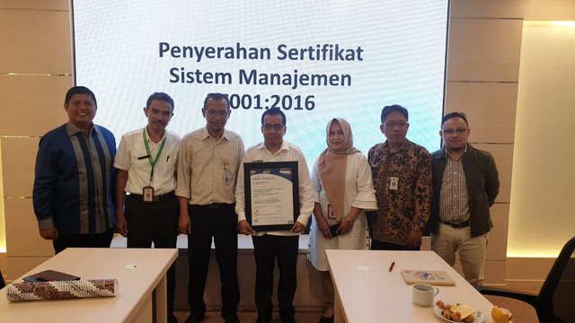 Pusat PVTPP Kementan Terima Sertifikat Sistem Manajemen Anti Penyuapan