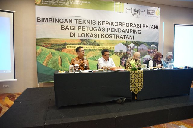 Foto : Kapusluhtan BPPSDMP, Leli Nurhayati saat membuka Bimtek KEP dan Verval Simluhtan di Surabaya.