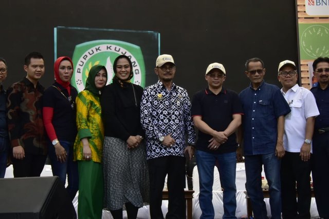 Foto : Menteri Pertanian, Syahrul Yasin Limpo Saat Menghadiri Kujang Fest 2020 di PT. Pupuk Kujang
