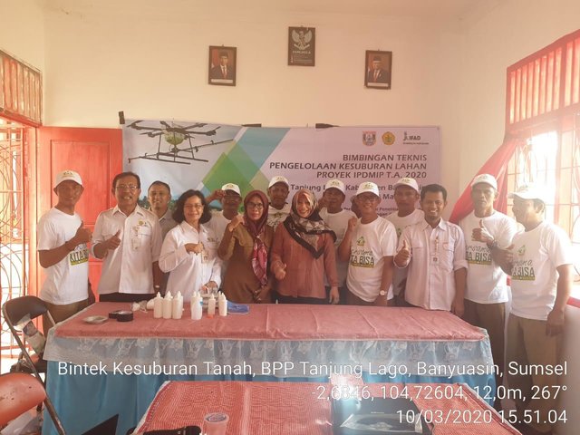 Foto : Bimtek Pengelolaan Kesuburan Tanah Bekerjasama Dengan Balai Besar Sumberdaya Lahan Pertanian (BBSDLP) dan Dinas Pertanian Kabupaten Banyuasin