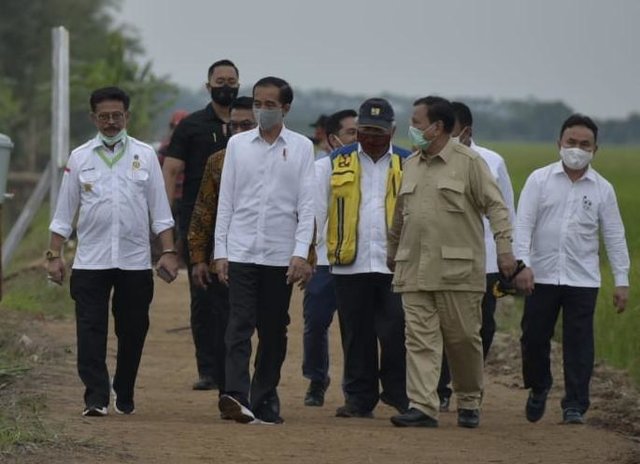 Dampingi Presiden Jokowi di Kalteng, Mentan SYL Siap Percepat Bangun Food Estate