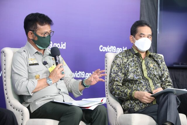 Mentan di BNPB, Sektor Pertanian Terus Bekerja Keras Pulihkan Ekonomi Nasional