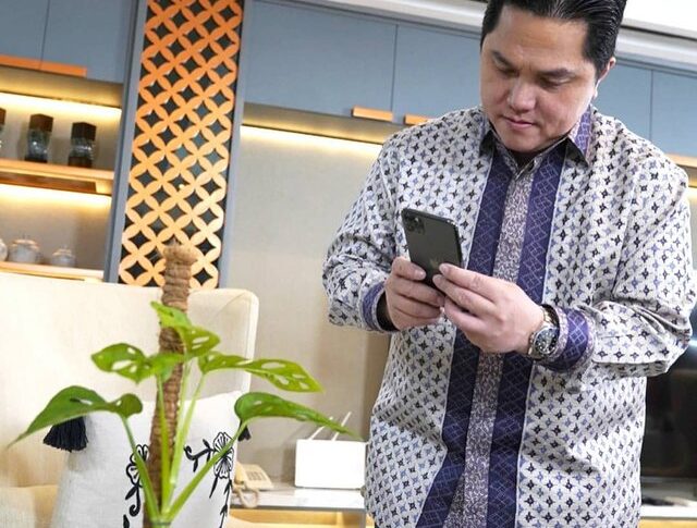 Rupanya Menteri BUMN Sedang Gemar Tanaman Hias