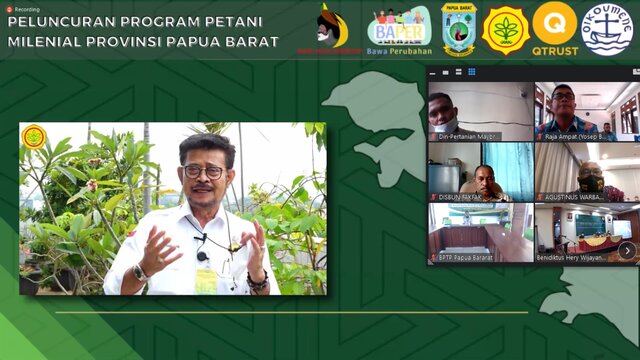 Luncurkan Program Petani Milenial di Bumi Papua, Kementan: Ini Komitmen Presiden Tingkatkan Kesejahteraan