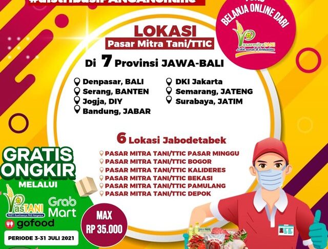 PPKM Darurat, PMT/TTIC Kementan Gencarkan Distribusi Pangan Online