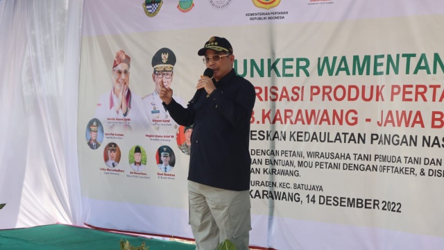 Wamentan Apresiasi Peningkatan Produksi Beras di Kabupaten Karawang