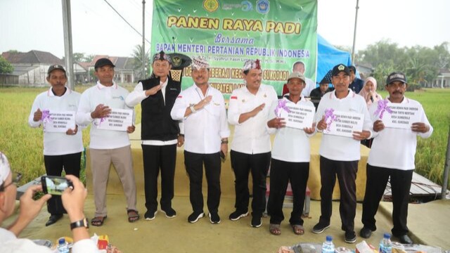 Panen Raya Padi di Lamongan Capai 7,3 Ton Perhektar