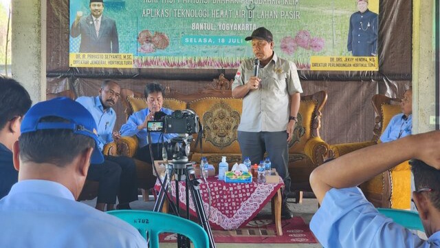 Hadapi El Nino, Kementan Terapkan Aplikasi Teknologi Hemat Air Di Lahan Berpasir