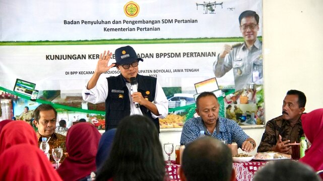 Beri Motivasi di BPP Mojosongo, Kementan: Pertanian Berkontribusi Nyata untuk Ekonomi