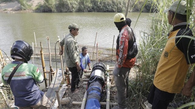 Bantuan Perpompaan Kementan Selamatkan Sawah di Subang Akibat El Nino