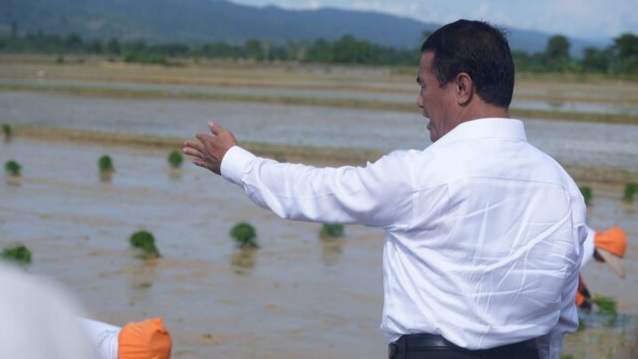 Dorong Indonesia Jadi Lumbung Pangan Dunia, Mentan Amran Percepat Tanam Padi di Sulawesi Tenggara