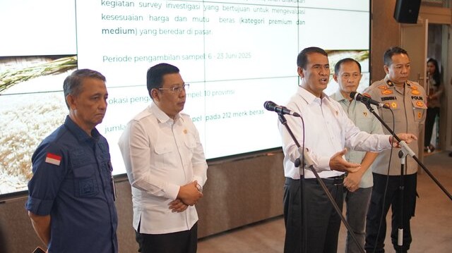 Mentan Amran: 212 Produsen Beras Bermasalah Telah Dilaporkan ke Kapolri dan Jaksa Agung